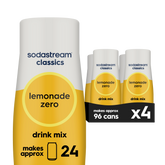 Sodastream Classics® Lemonade Zero Sugar Drink Mix 4 Pack 440ml