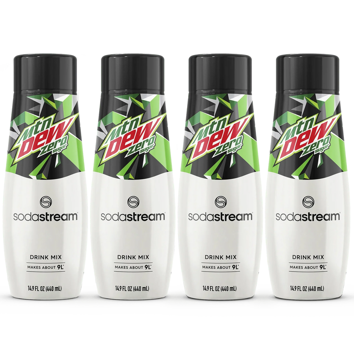 Sodastream MTN DEW Zero Sugar Drink Mix 4 Pack 440ml