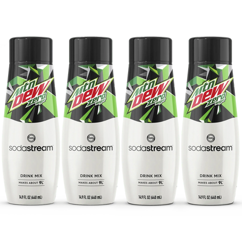 Sodastream MTN DEW Zero Sugar Drink Mix 4 Pack 440ml
