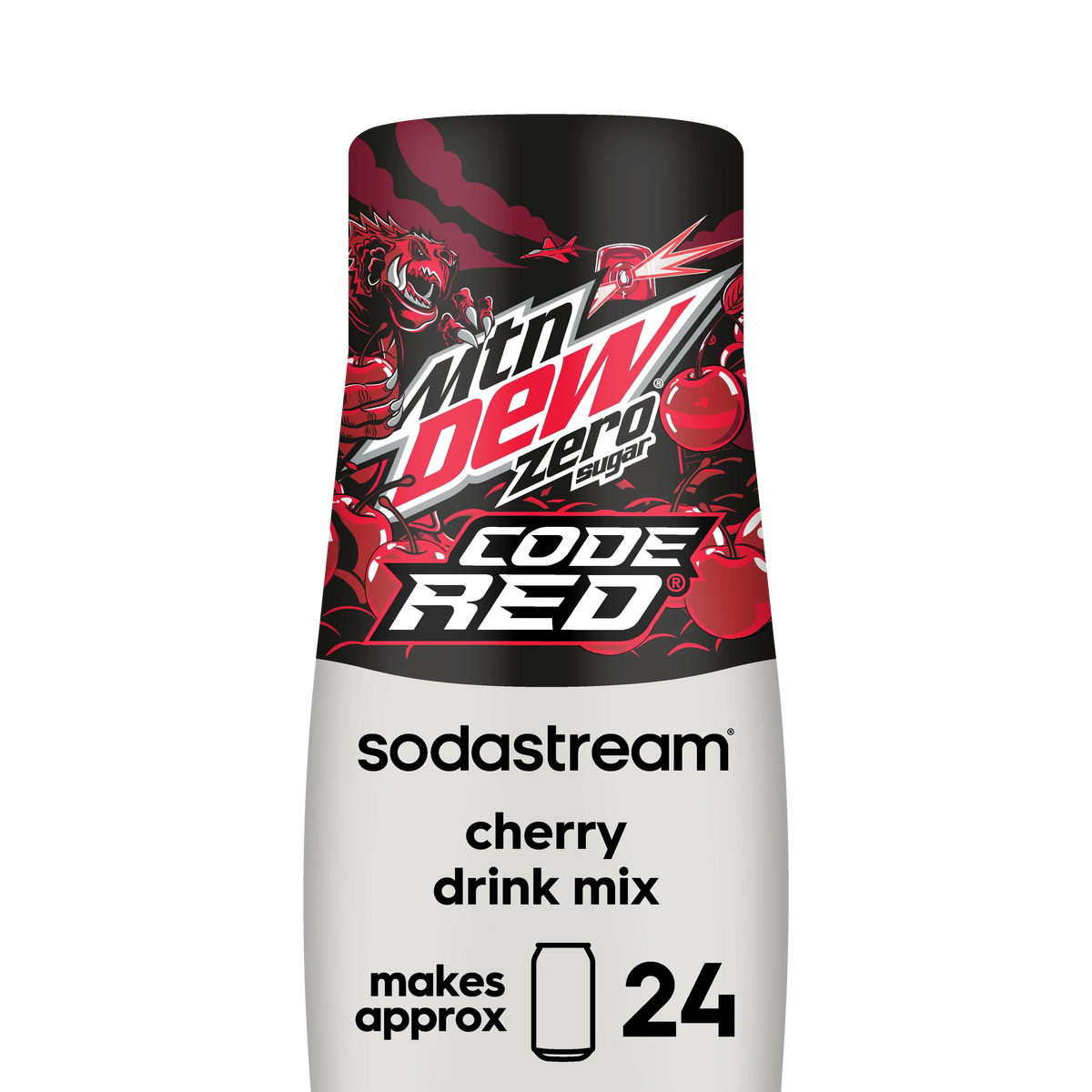 Sodastream MTN DEW Code Red Cherry Zero Sugar Drink Mix 440ml