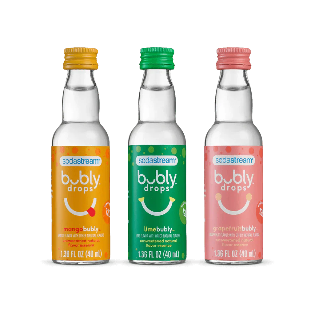Sodastream bubly drops® Tropical Thrill Variety Natural Flavor Essence 3 Pack 40ml