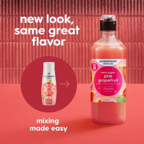 Sodastream Classics® Pink Grapefruit Zero Sugar Drink Mix 440ml